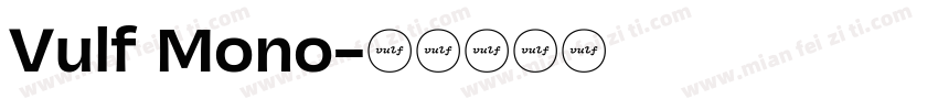 Vulf Mono字体转换